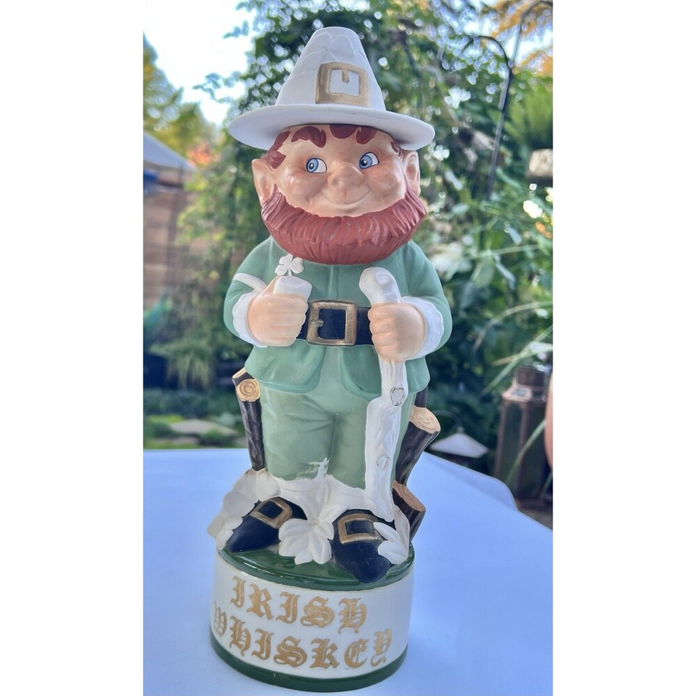 Vintage 1971 Rare Raccoon & Leprechaun Decanter Alberta’s Molds Irish Whiskey